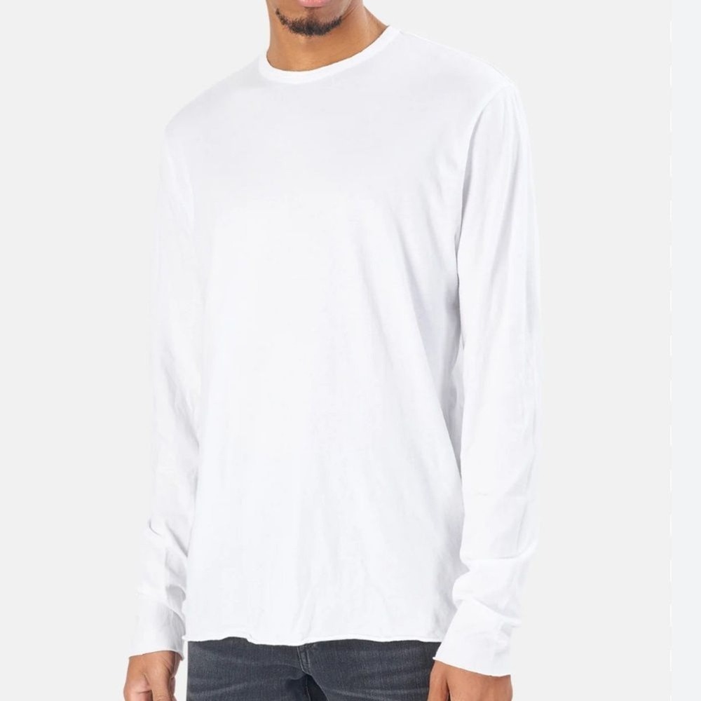 COTTON CITIZEN Jagger Long Sleeve Shirt White Small New in‎ package